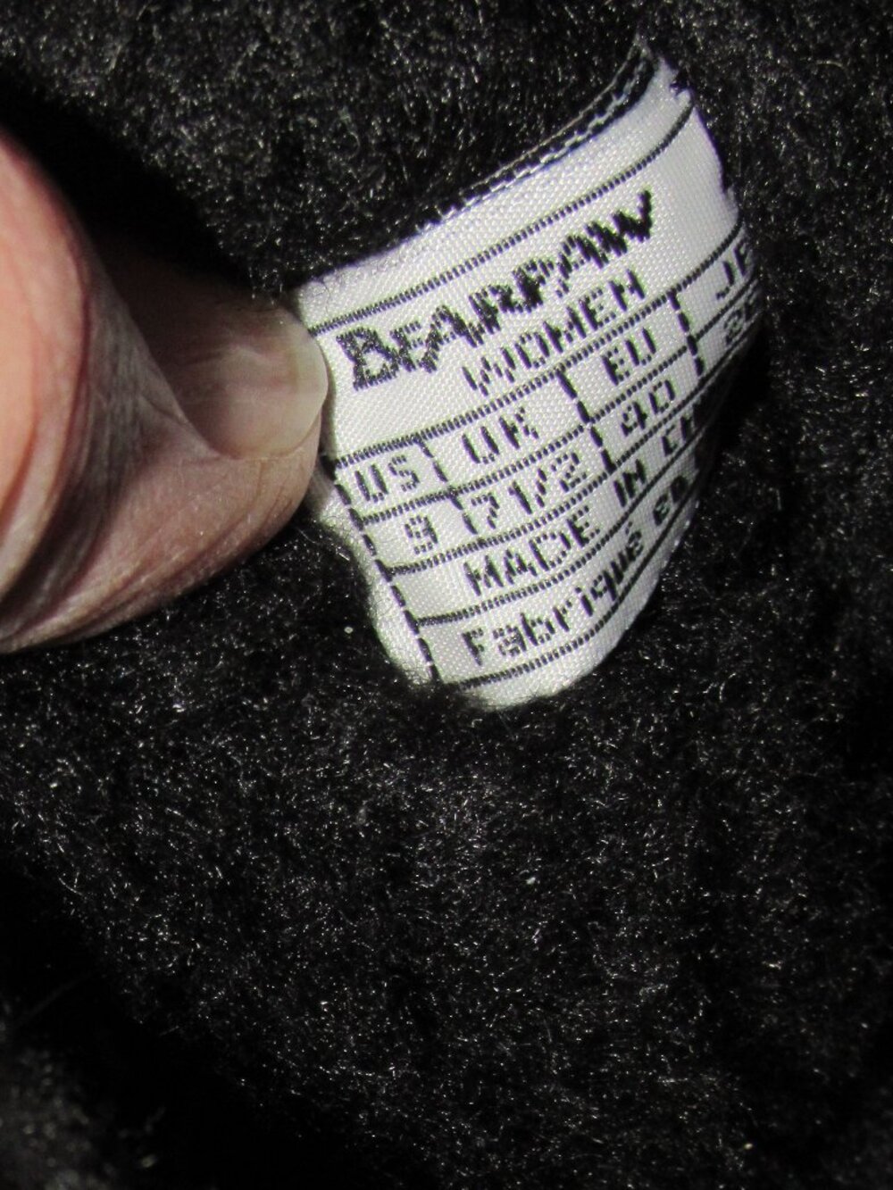 Bearpaw Kola II Sheepskin Black Goat Fur Women’s Winter Snow Lined Boots Size 9 - Picture 13 of 13